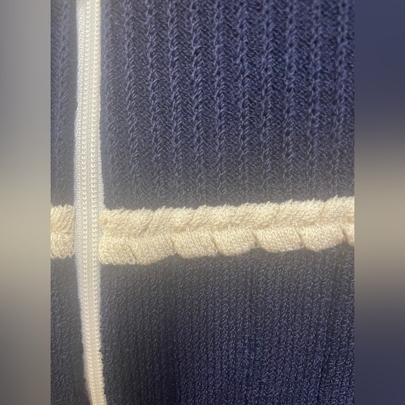 St. John Collection embroidered wool rayon sweater zip cardigan medium jacket - Picture 5 of 12